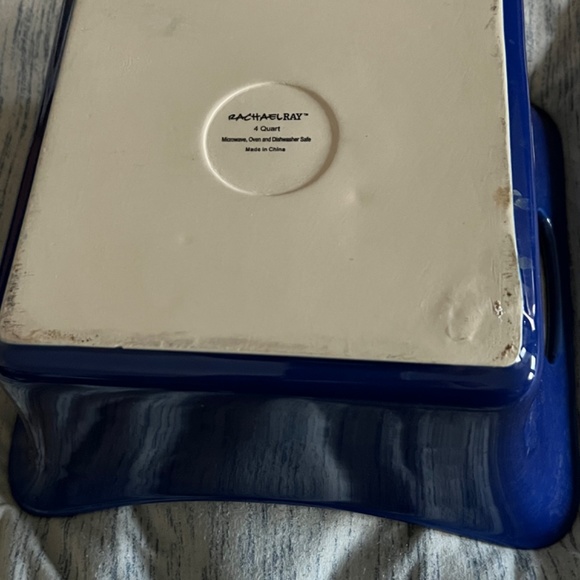 New Rachael Ray 4 Quart Cobalt Blue Covered Casserole Dish w/ Lid Free Ship - Picture 2 of 2